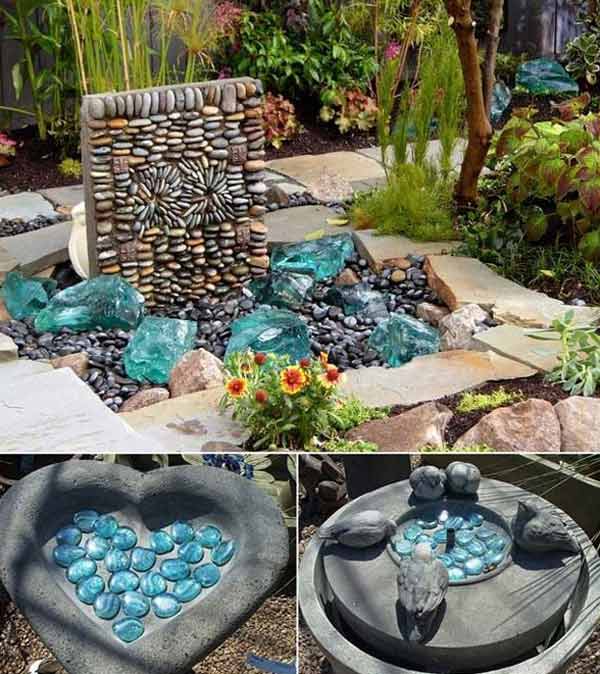 pebble water fountain