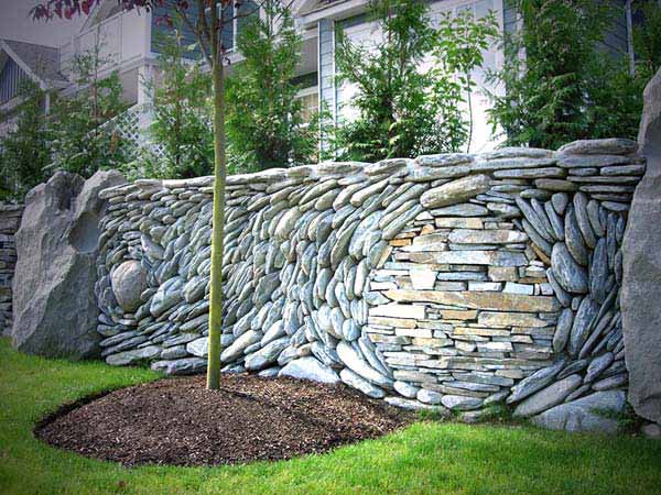 pebble wall art