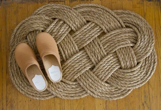 diy crafts nautical rope rug
