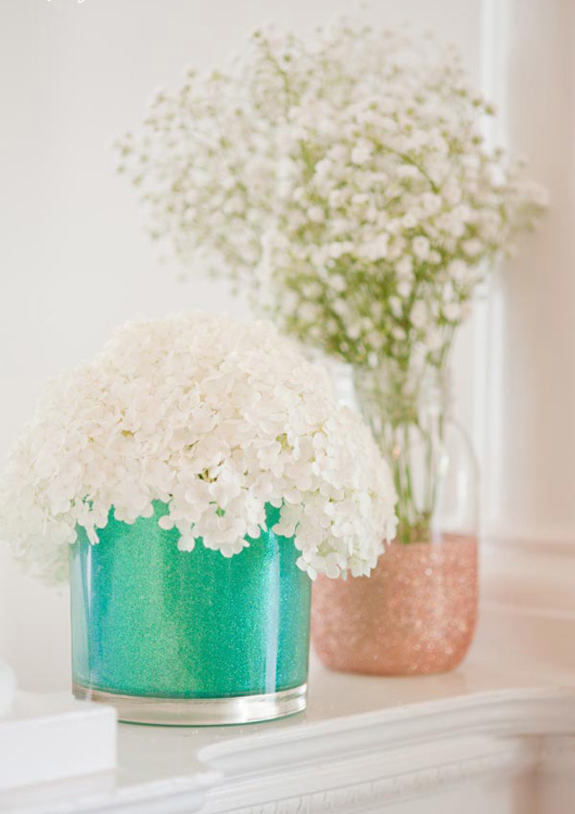 diy glitter projects mason jars