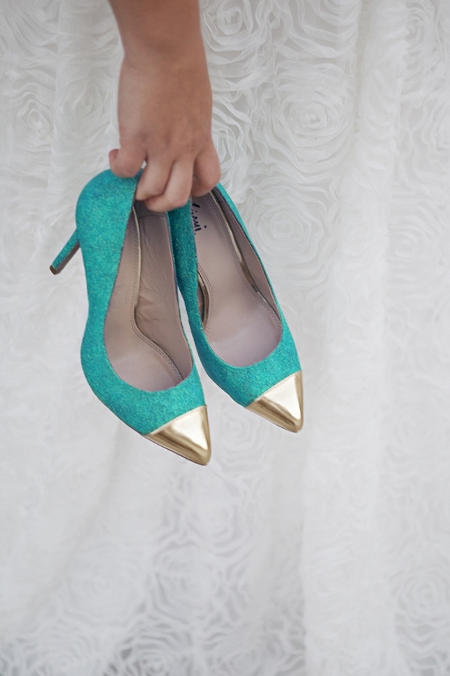 diy glitter projects turquoise shoes