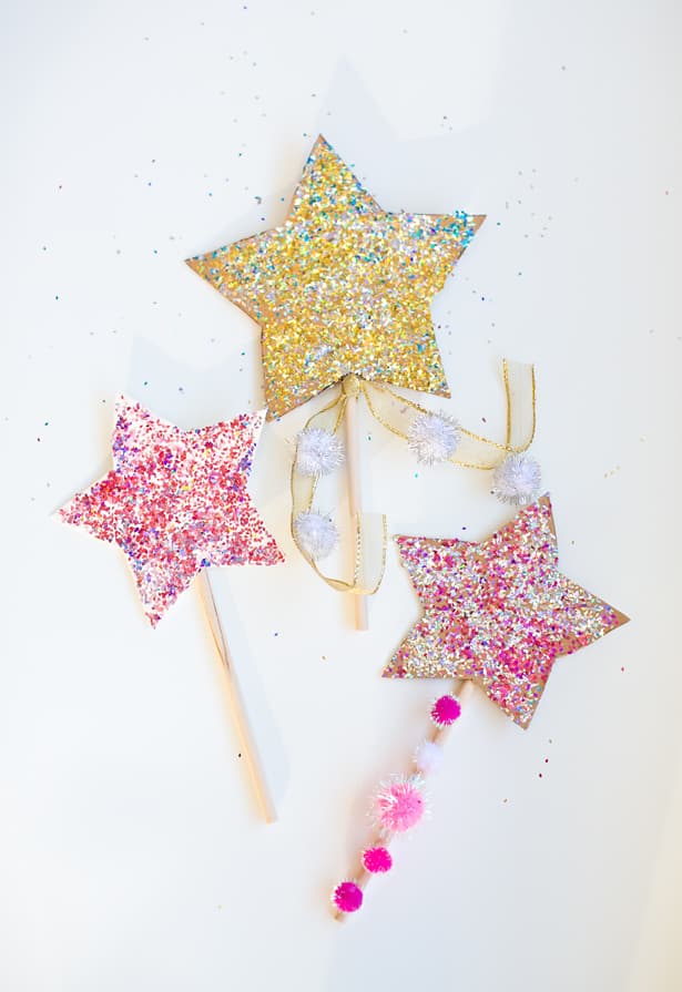 diy glitter projects magic wand