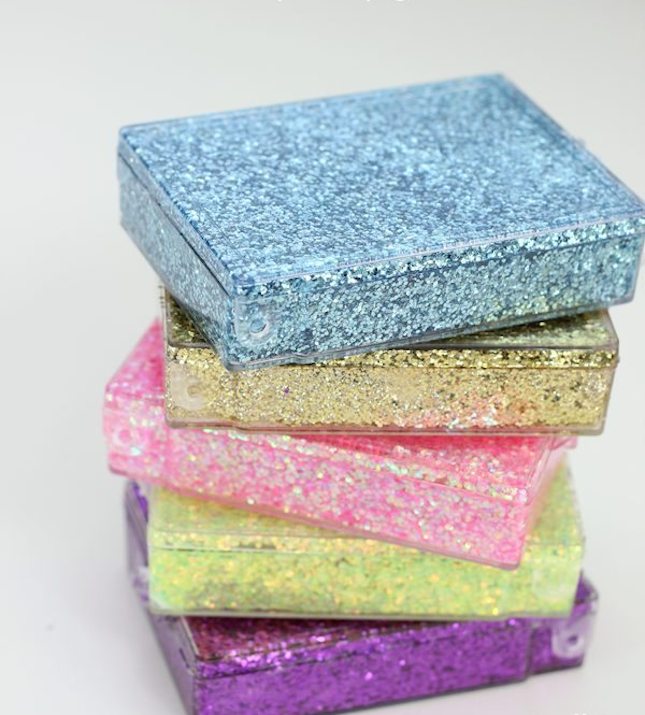 diy glitter projects colorful boxes