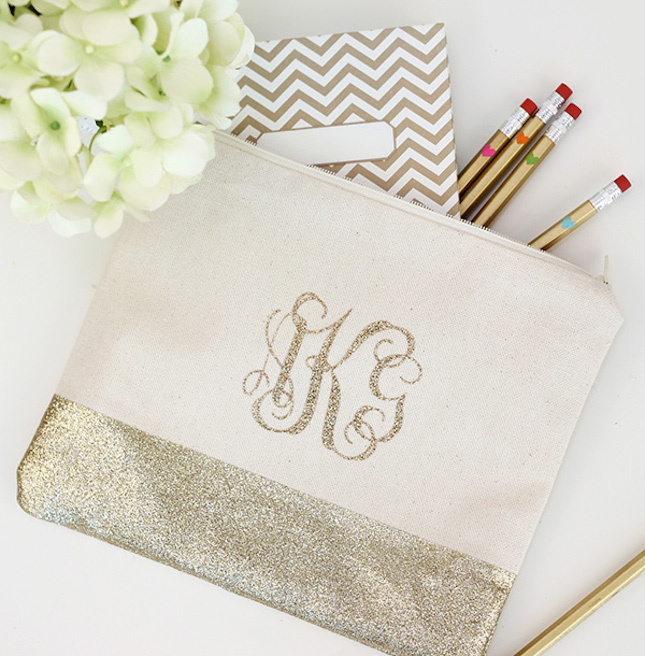 diy glitter projects pencil bag