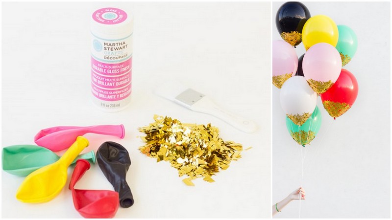 diy glitter projects sparkle ballons