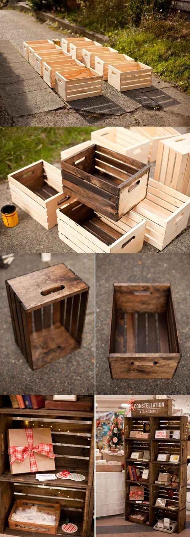 29 Ways To Be Sustainable by Decorating With Wooden Crates