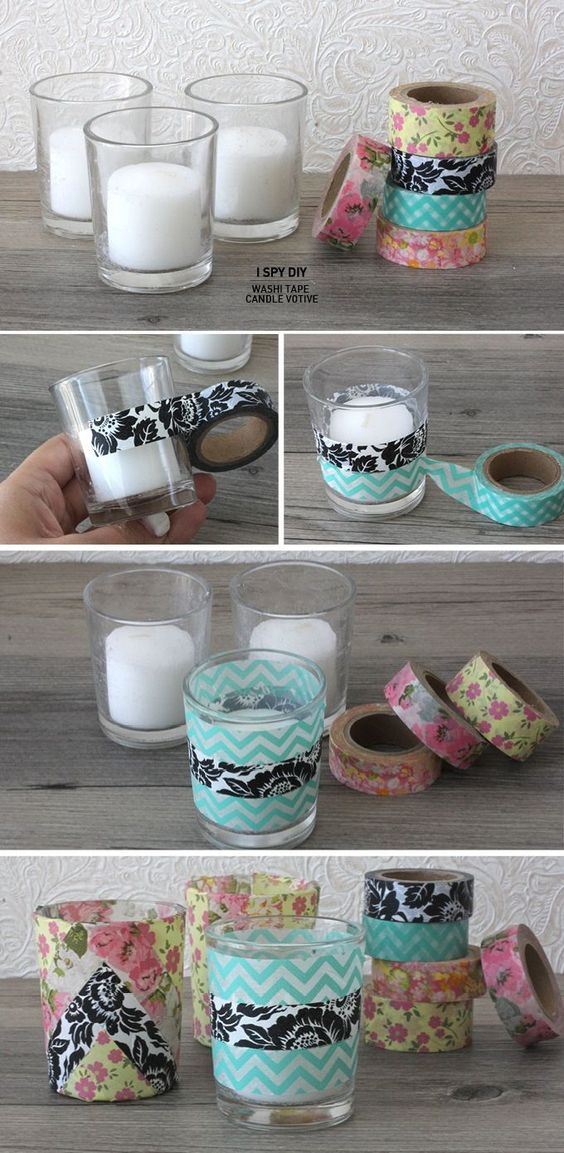 Beginner Series – Washi Tape Candles