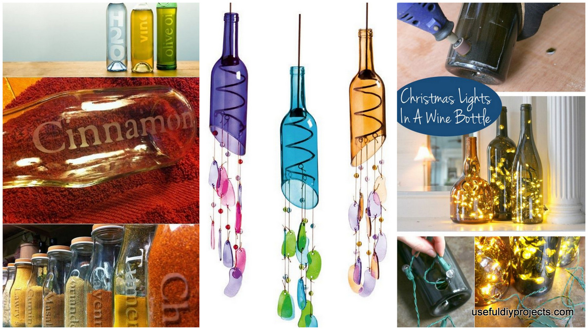 crafting with glass bottles