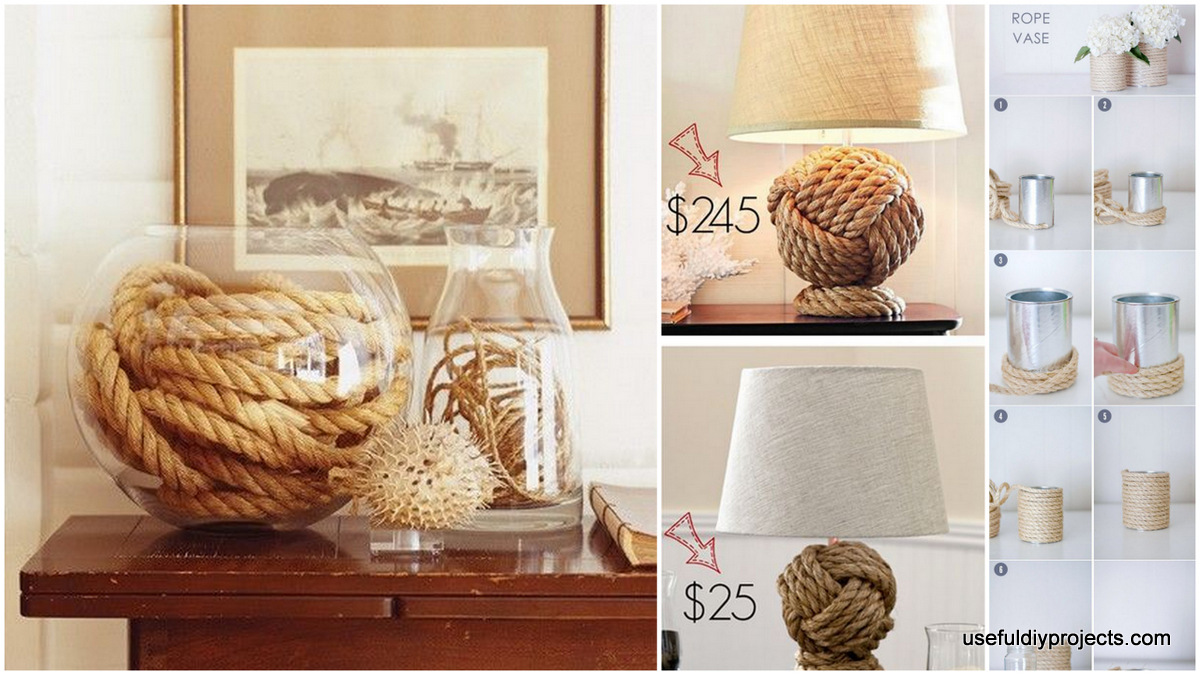 16 Nautical Rope DIY Crafts With a Perfect Twist Useful DIY Projects