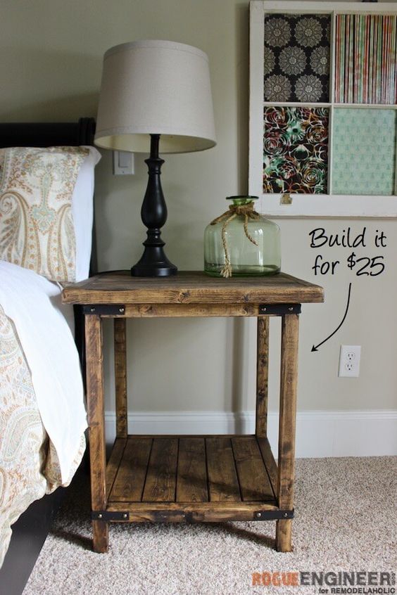 18 DIY Nightstands to Transform Your Bedroom - Useful DIY Projects