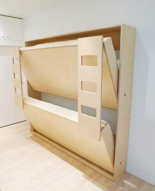 plywood bed for small spaces 