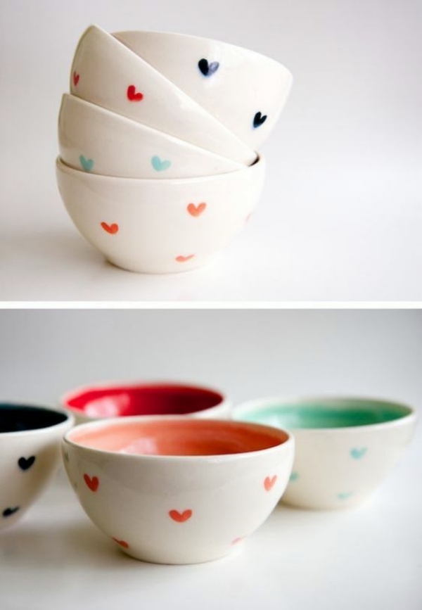 tea cup heart painting