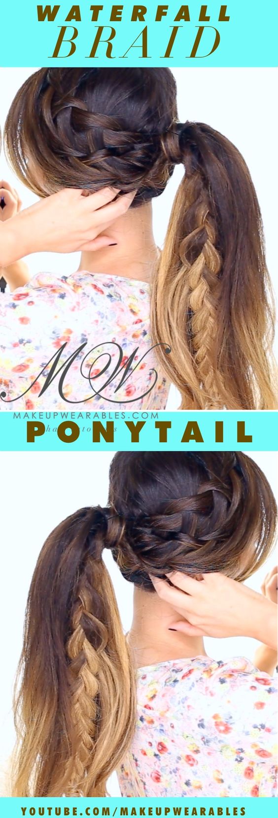 Princess Aurora Twisted Hairstyle from Disney's Maleficient l Waterfall  Braid Twist Hair Tutorial 