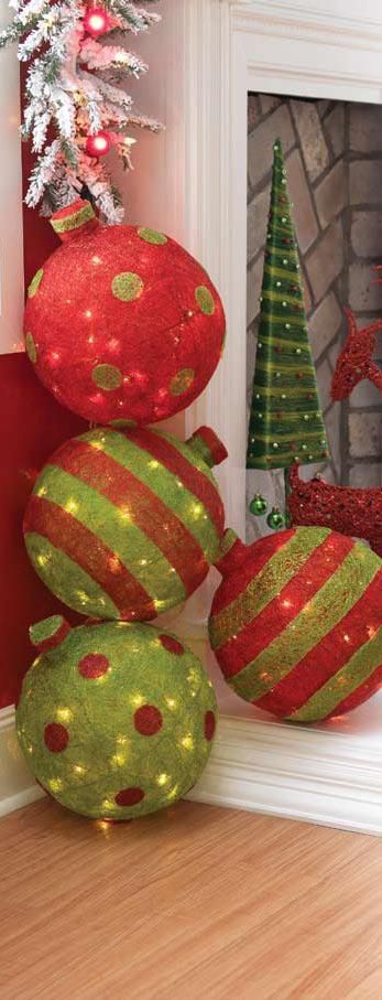 Christmas paper mache decor