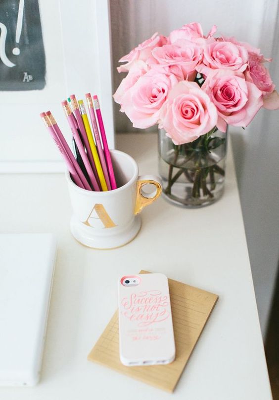 Fresh Flowers are the Best office cubicle Décor