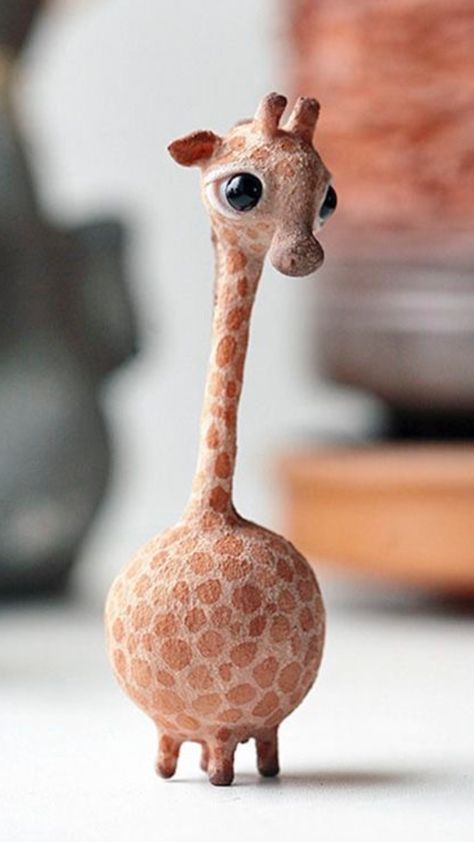 cute giraffe paper mache