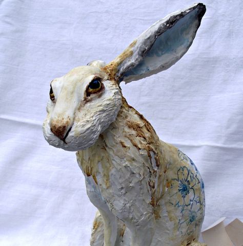 rabbit paper mache 