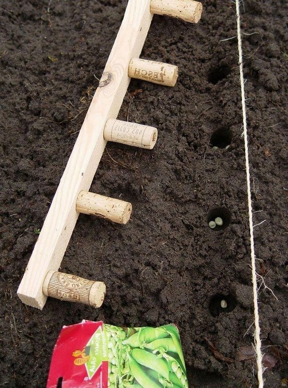 wine corks planter