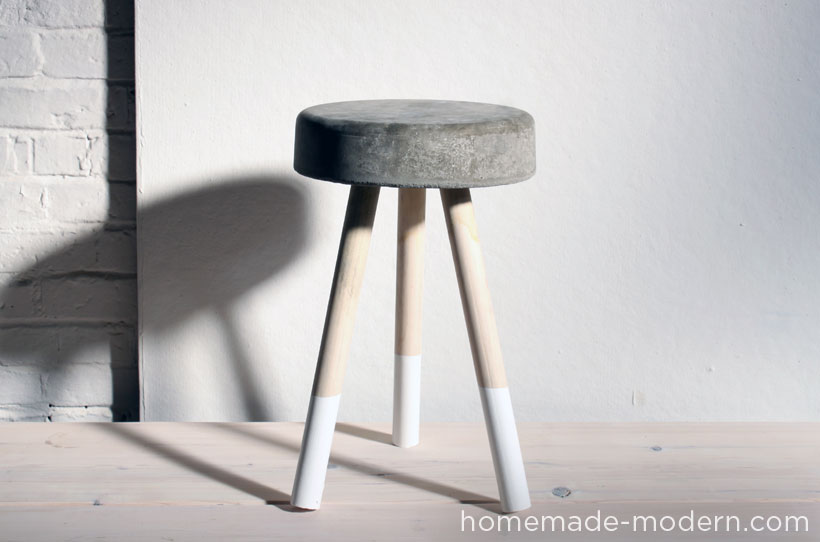 The simple concrete stool