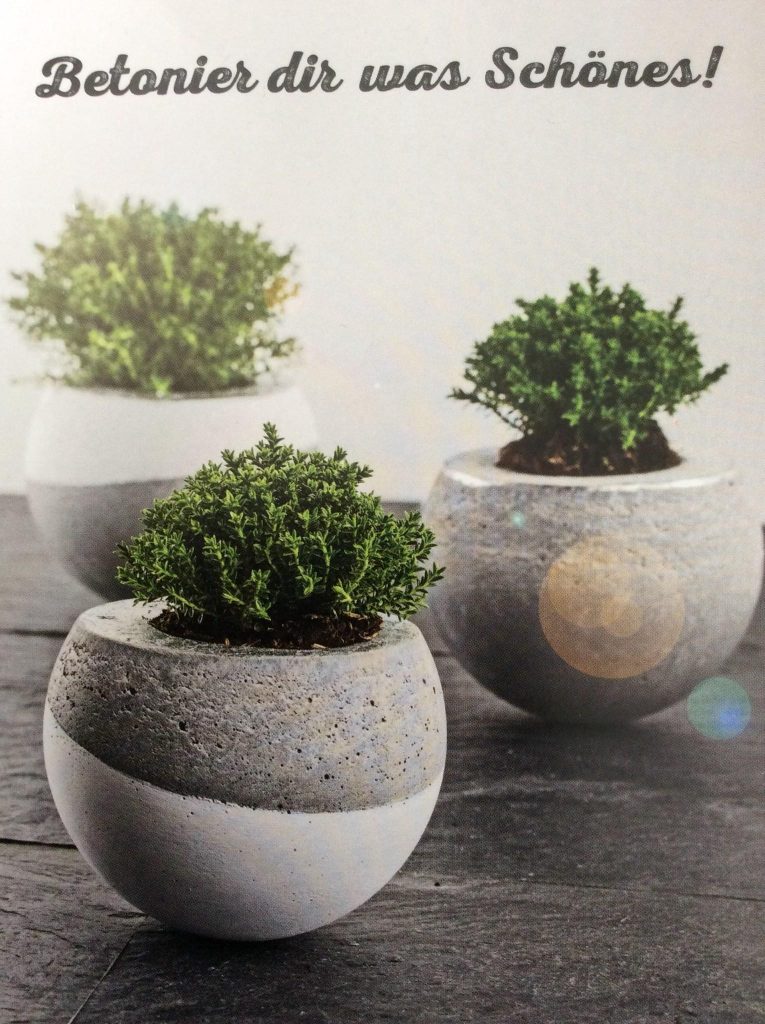 Resilient cement flower pots