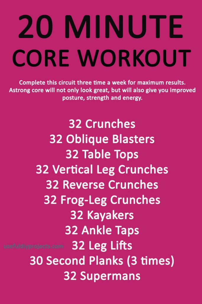 20-Minute Core Workout for Seniors 