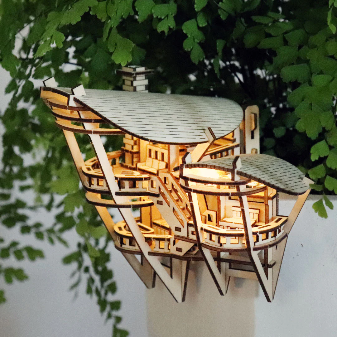 Unleash Your Inner Child with Tiny Tree Houses for Your Beloved Plants
